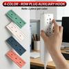 Universal Self Adhesive Hooks Plug Socket Fixer Power Strip Organizer Multifunctional Storage Hanger