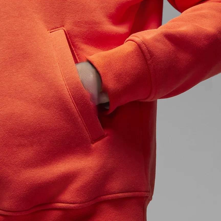 Jordan Flight MVP Sweatshirts Men's Orange Red Hooded Moderate Regular DV7576-817