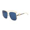DAPARO European and American square sunglasses big brand flat for ins metal sunglasses high quality