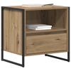 Nightstand Set of 2 Rustic Oak Design 50 x 39.5 x 50 cm