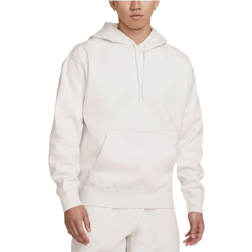 Nike Solid Color Minimalistic Hooded Long Sleeves Hoodie Men's White DA0316-030