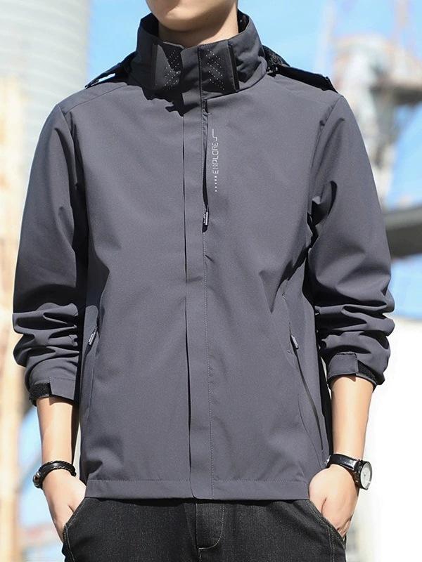 Spring and autumn coat men's 2025 new slim-fitting thin jacket lapel Korean version trendy casual jacket l