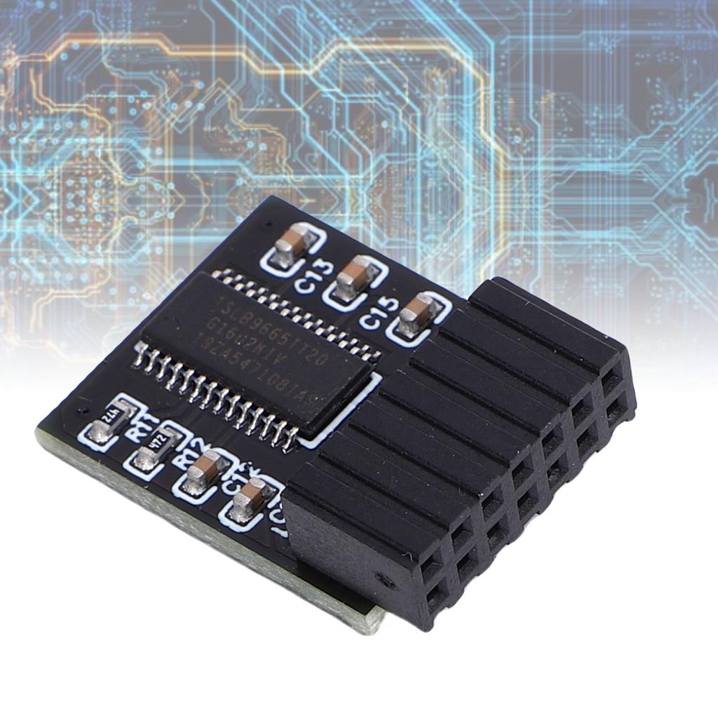 TPM 2.0 Module, Support SPI LPC  , 14Pin SPI Encryption Security Module, Compatible with  590, H570,  70 and More