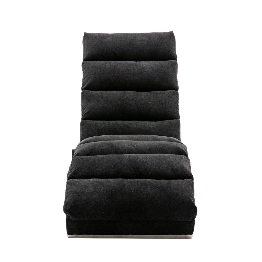 Full-body supported fixed sofa, soft vibration function and side pockets, modern living room furniture