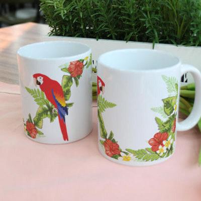 tk157-Design Mug 2p-Tropical Parrot