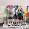 Taylor Swift printing Flannel Blanket Bedroom Sofa Camping Warm blanket Gifts for family and friends-MJ011