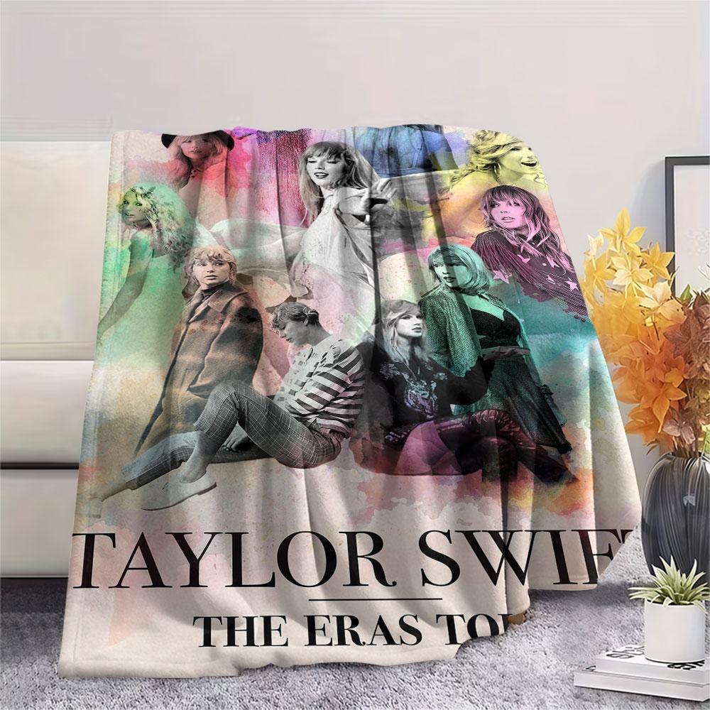 Taylor Swift printing Flannel Blanket Bedroom Sofa Camping Warm blanket Gifts for family and friends-MJ011