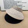 ins wind flower lace empty top hat women's big eaves sunshade face small headband sun hat
