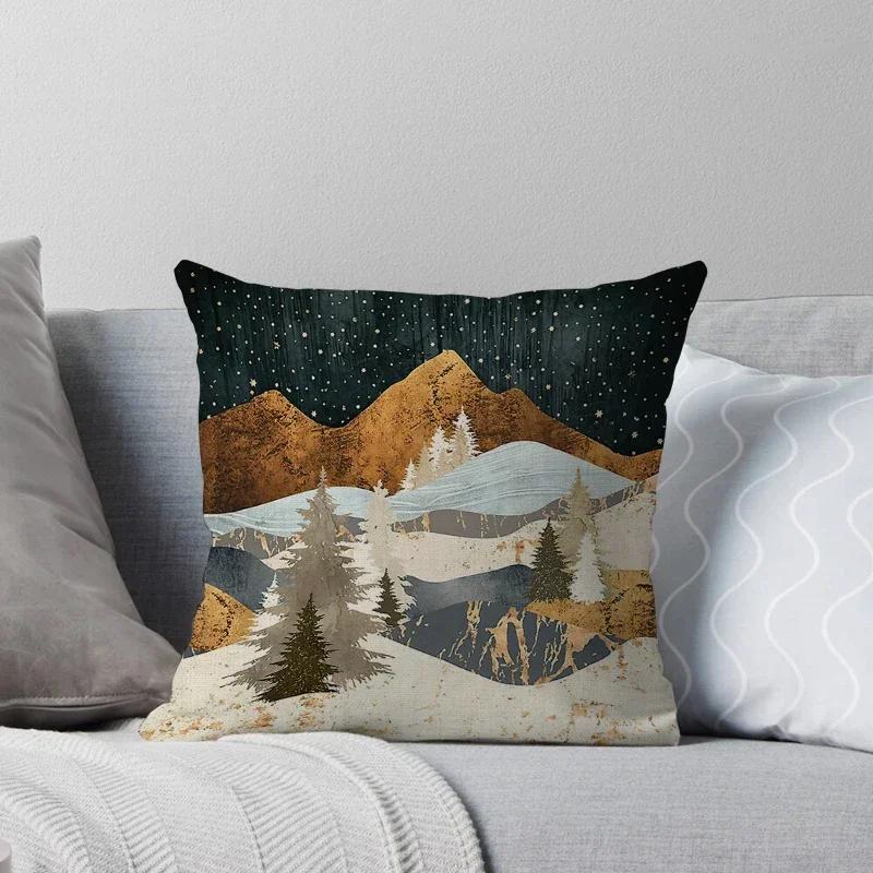 Decorative Home Throw Pillows Case for Waist Cushion Cover Nordic Car Boho Moroccan Print Horse