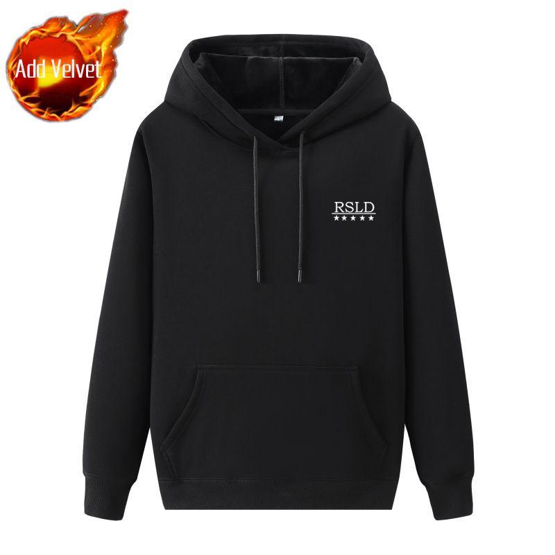 Warm Men's Hooded Sweatshirt Letters Designer Harajuku Fashion Overfit Cheap Y2k Vintage Streetwear Tops 90s Winter Male Hoodie