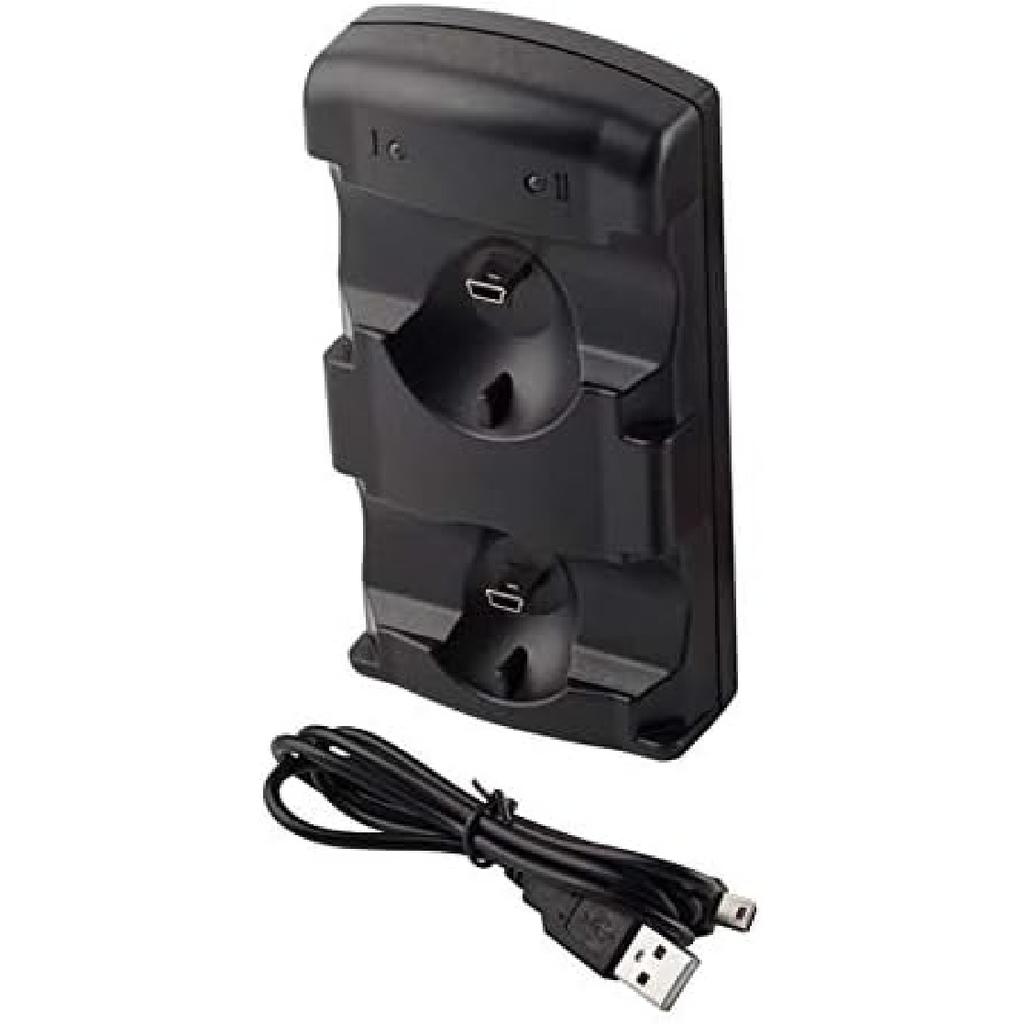 VSEER PS3 Controller Charging Dock Charging Station 2 In 1 with LED Light Indicator Compatible for Original PS3/MOVE Controller, Black