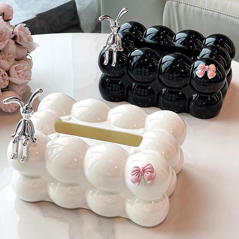 Cloud Design Tissue Boxes Napkin Holder Valentines Day Decor Bubble Tissue Dispenser Home Household Kitchen Decoration
