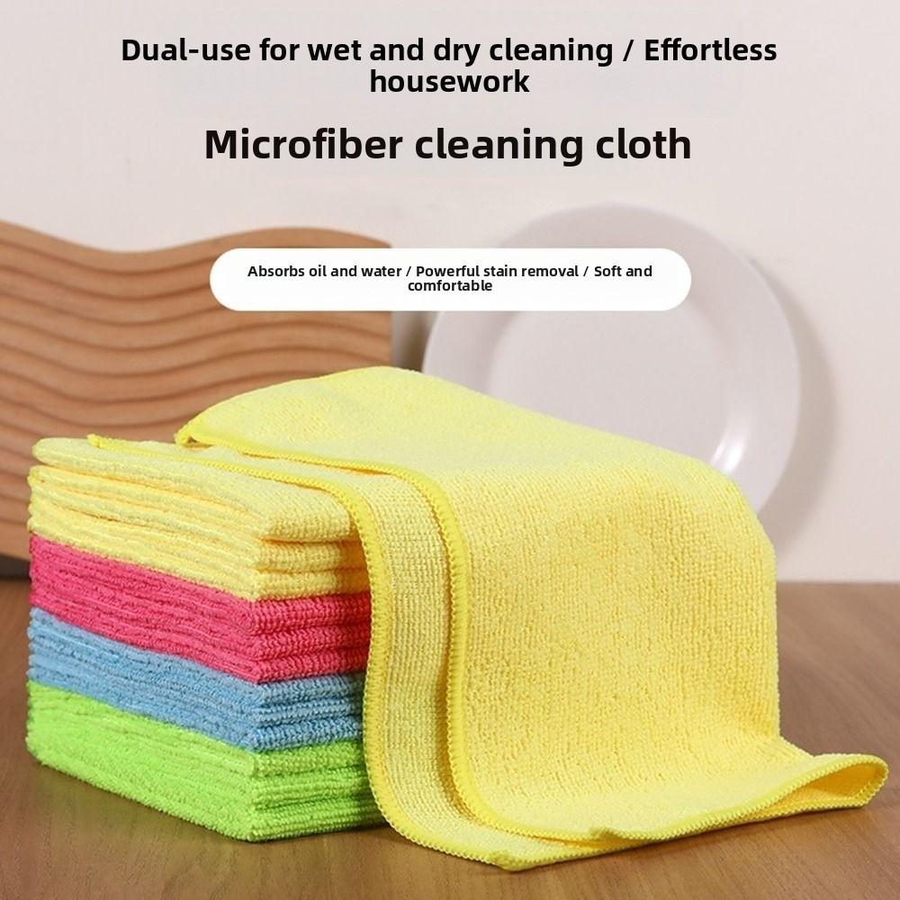 20Pcs Thickened Microfibre Cleaning Cloths Soft Household Cleaning Towels  House Cleaning