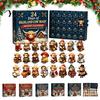 Christmas Gift for Boys Girls 24 Days of 3D Highland Cow Advent Calendar, Cute Farm Calendar Holiday Season Cattle Countdown with Mini Figurines