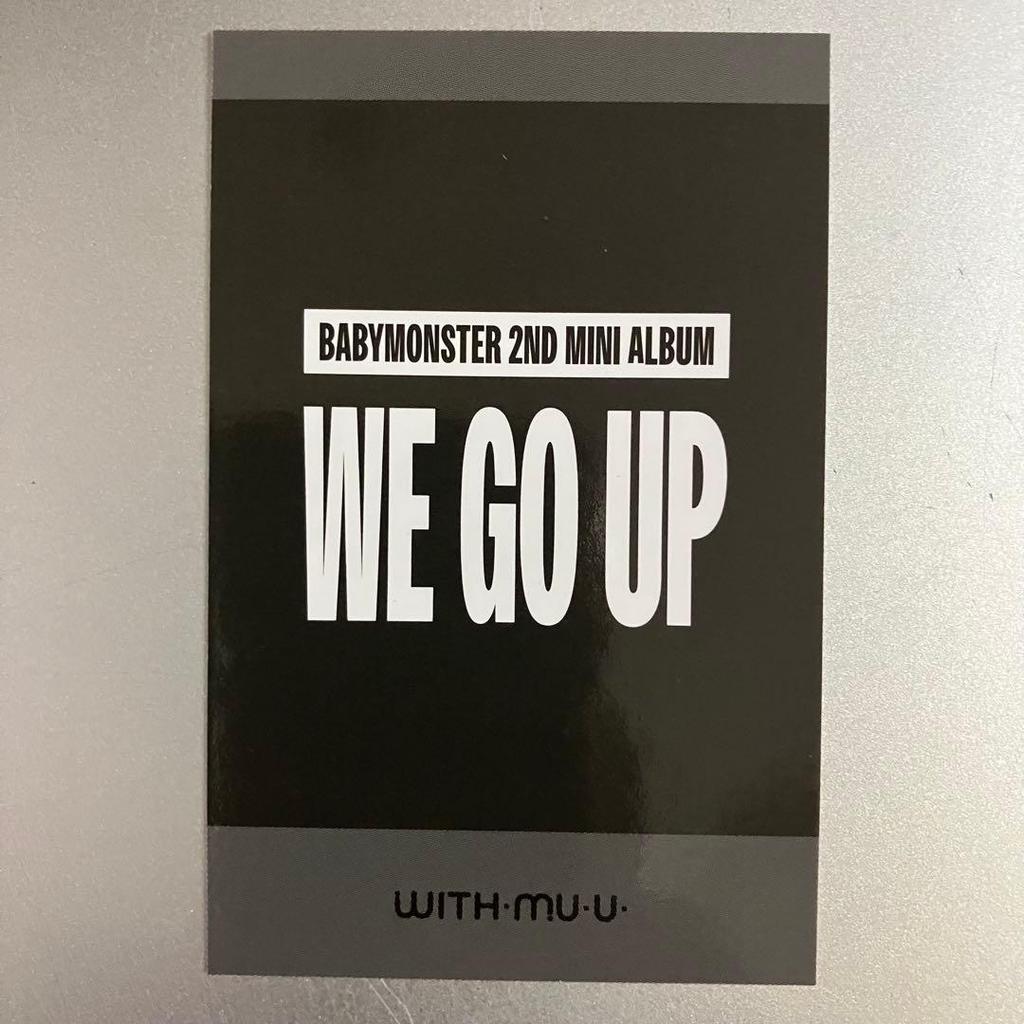 [USED] BABYMONSTER WE GO UP with Muu Pre-order Bonus Asa