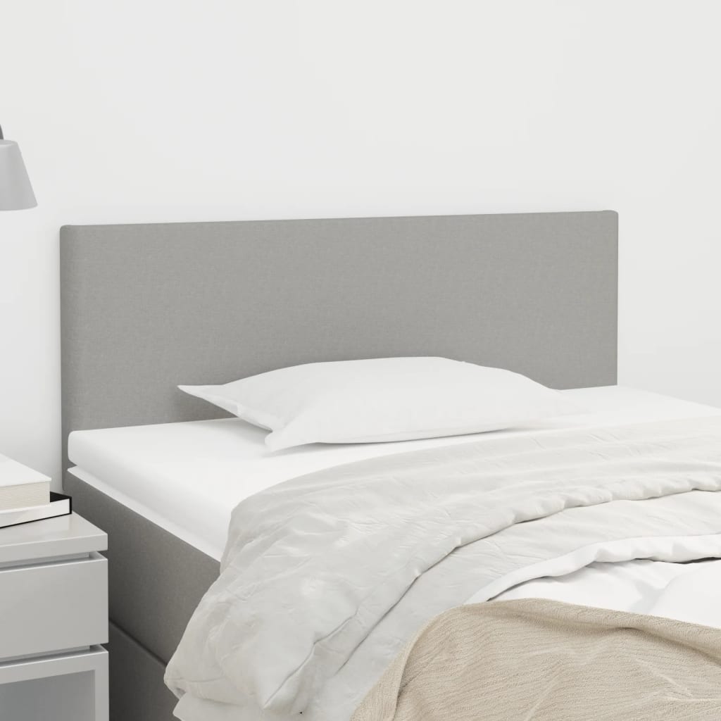 Vidaxl Bed Headboard, Light Grey, 90X5X78/88 Cm, Fabric