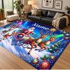Christmas Theme Floor Carpet, Soft Area Rug, Xmas Indoor Home Holiday Decoration