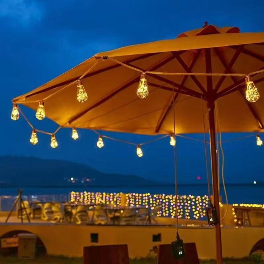 Bulb Lights Fairy String Lights Waterproof Hemp String Lights Outdoor String Lights  Parties