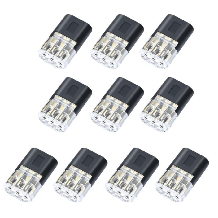 

10pcs Sturdy 3 Pin Terminals Block Connectors Designs for Stable Connection in Home and Industrial Daily Casual Use 1