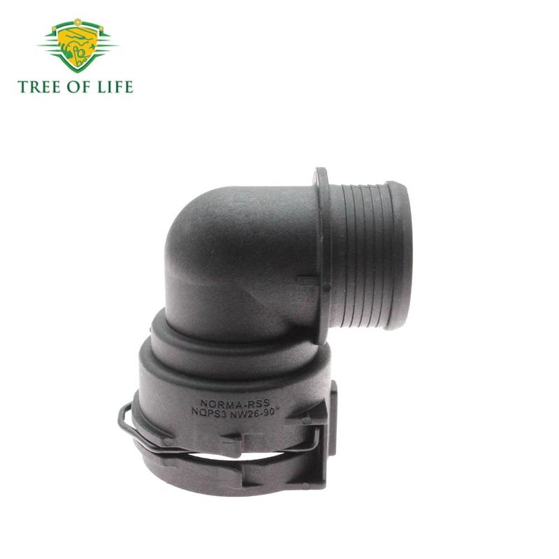 1/2PCS Engine Coolant Hose Connector Flange For FOR NORMA PS3 Quick Connector 90° NW26 0702 7011 026 0702 8011 026 07026011026