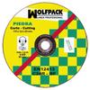WOLFPACK PROFESSIONAL LINE - Stone Abrasive Cutting Disc Ø 115 X Ø 22 Mm. Thickness 3.2mm. Radial Disc / Universal Grinder With All Grinders.