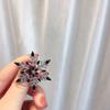 Bo Xin Yun Luxury Zirconia Snowflake Brooch: Classic Anti-exposure Accessory Pin