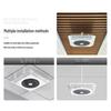 Modern High-Power Integrated Ceiling Fan with Gypsum Board Remote and Aluminum Clip-in Air Circulator