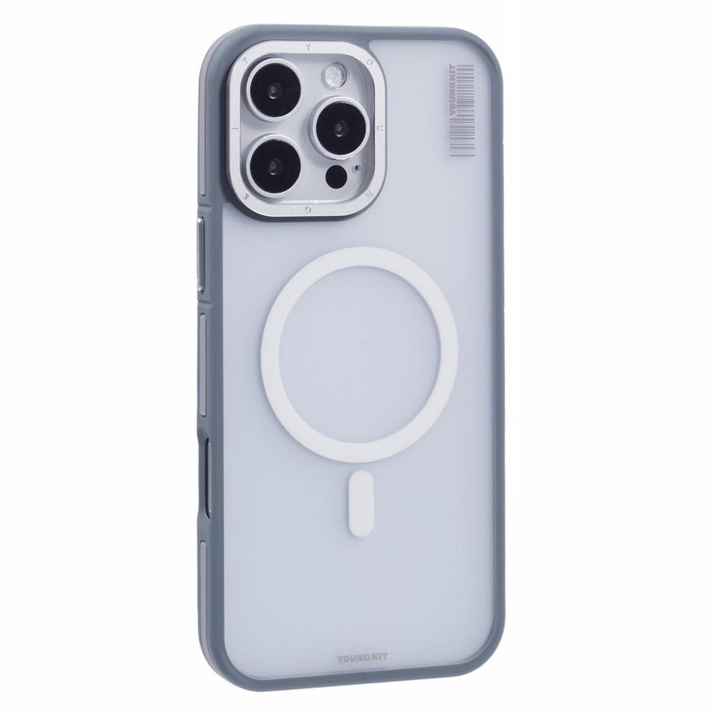 YOUNGKIT For iPhone 16 Pro Max Case Compatible with MagSafe PC+TPU Anti-Fingerprint Phone Cover