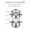 Supor Multi-Layer 304 Stainless Steel Steamer Pot with Basket & Universal Soup Pot