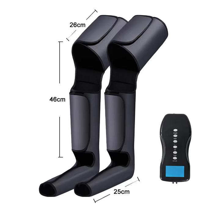 Pressotherapy Leg Massager 2000mAh - Portable Air Compression Massage for Calves & Thighs - Muscle Recovery & Pain Relief