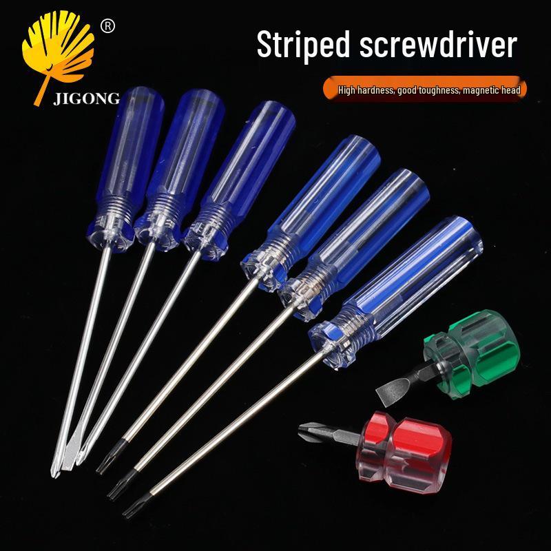 Mini Short-Handled Phillips & Flathead Screwdriver for Game Console Repair