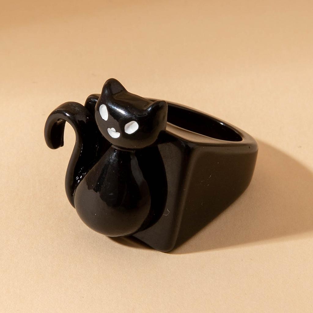 Halloween Creative Resin Ghost Pumpkin Ghost Ring Dark Easter Ring Girl