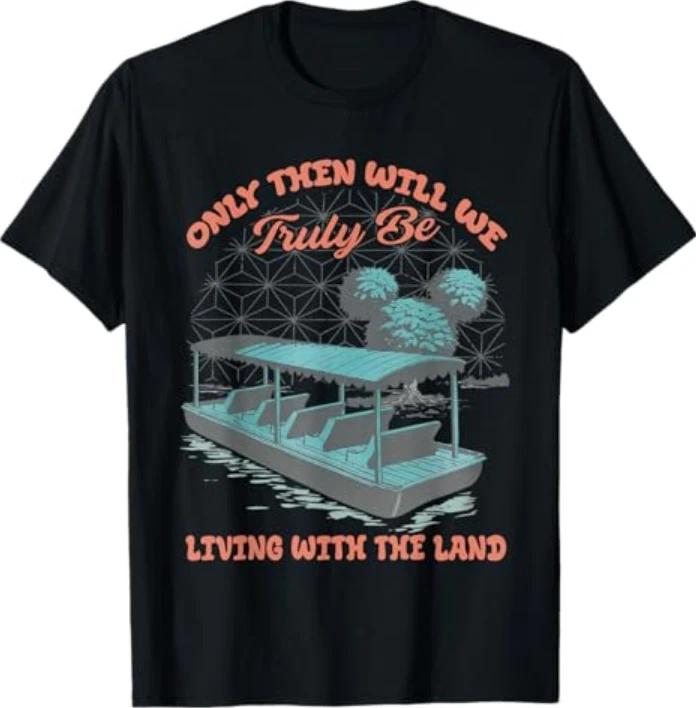 Epcot Boat Nature Truly Living With The Land TShirt S