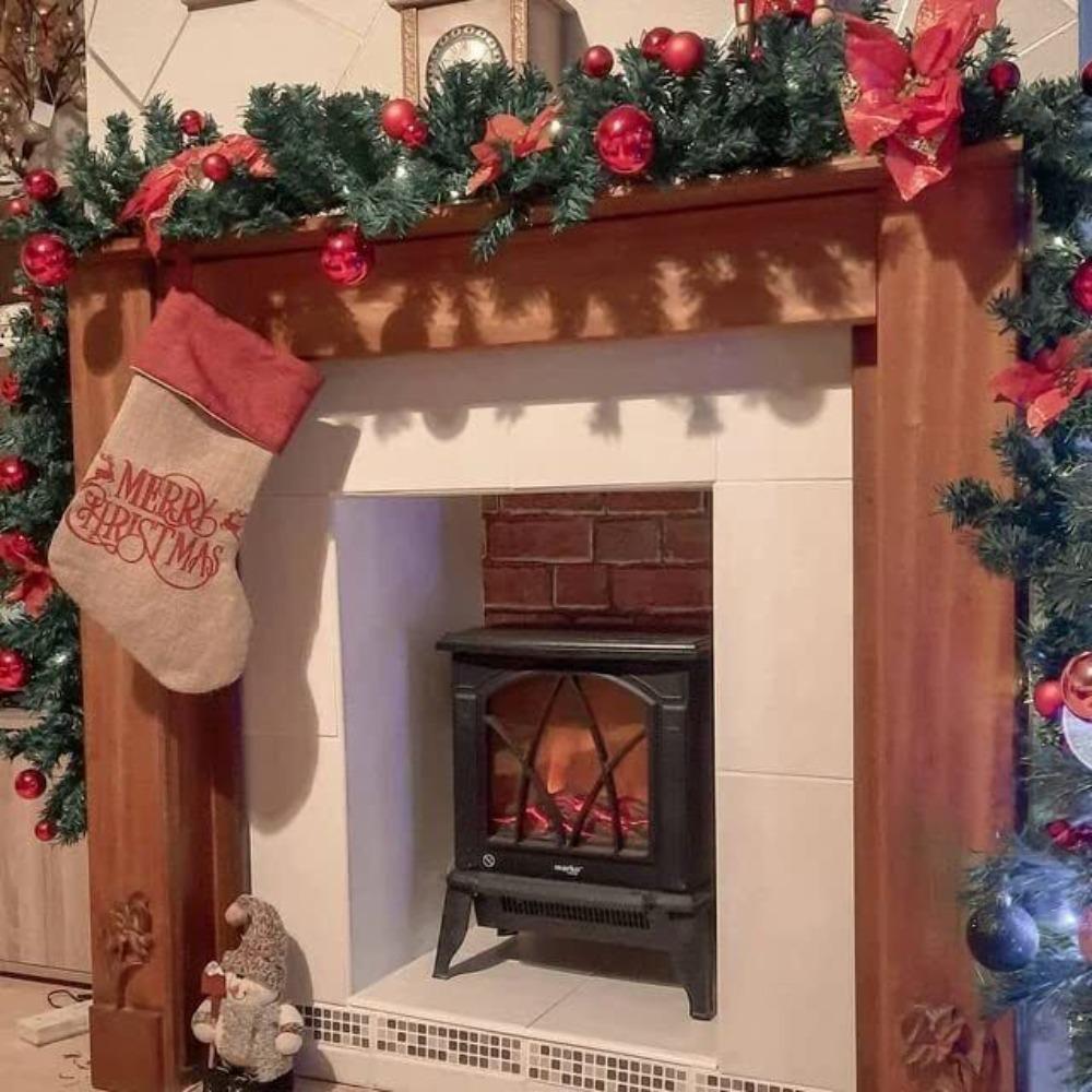 With LED Lights Christmas Wreath 2.7M Xmas Decorations Rattan  Shopping Mall Layout Props