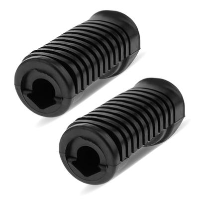 YONGDING Motosiklet Basamak Lastiği Honda Cub/Ape için (Maymun), Siyah, Honda 213-1892 ile Uyumlu, Sol ve Sağ Set (Siyah)