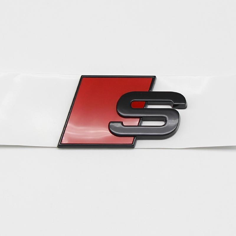3D ABS Hochglanz Schwarz Chrom Heckklappen Schriftzug Emblem Für Audi SQ8 SQ7 SQ5 SQ3 R8 RS Performance Ersatz Tuning Zubehör