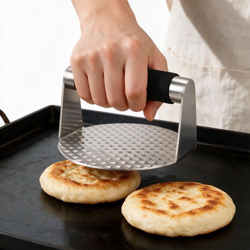 Manual Hamburger Patty Maker Anti-rust Grill Press Durable Barbecue Press Plate Dough
