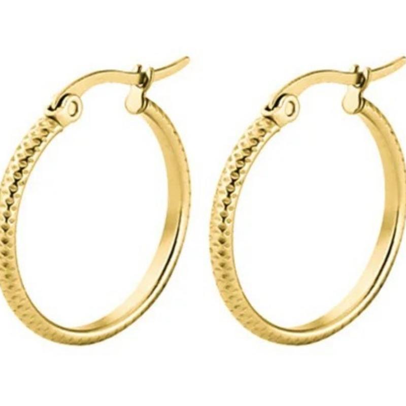 Golden Silver Black Color Hoop Earrings Simple Round Hollow Fashion Personalized Ear Jewelry Gift for Wedding Party Kupe