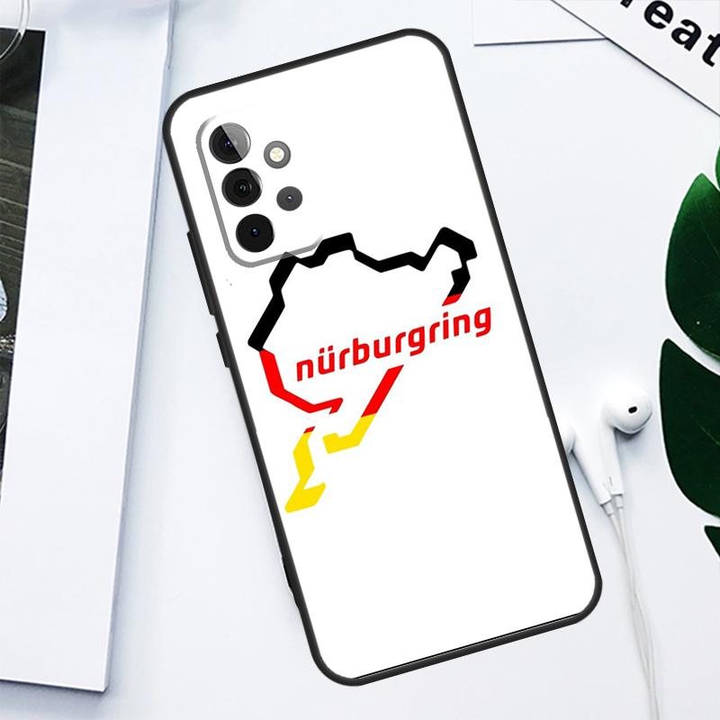 Motor Sport Nurburgring F1 Car Case For Samsung Galaxy A34 A54 A14 A13 A23 A33 A53 A12 A22 A32 A52 A51 A71 Phone Cover