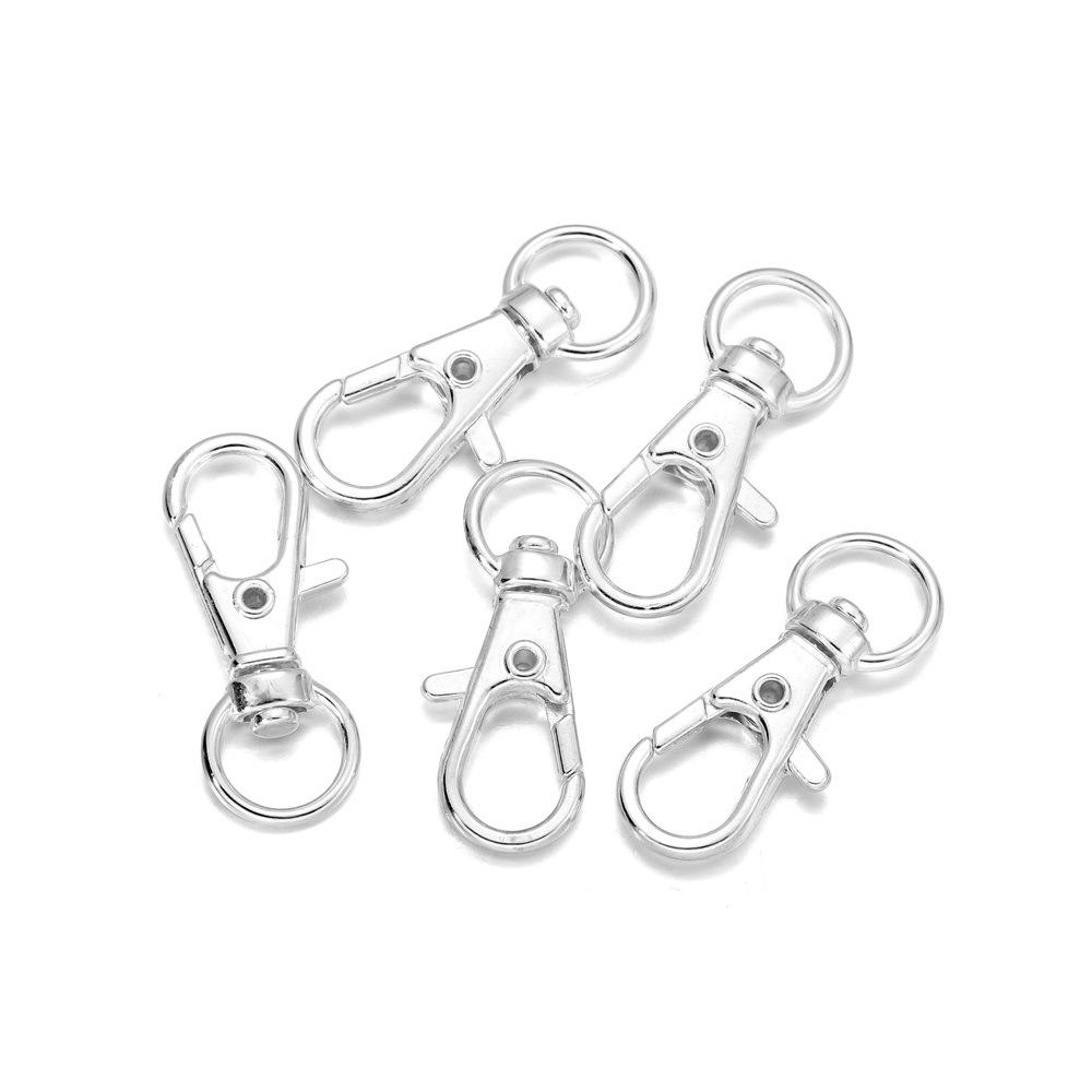 Großer DIY Karabinerhaken D-Ring Schlüsselanhänger & Handtaschenzubehör - 360° Drehschnalle für Haustiere & Taschen