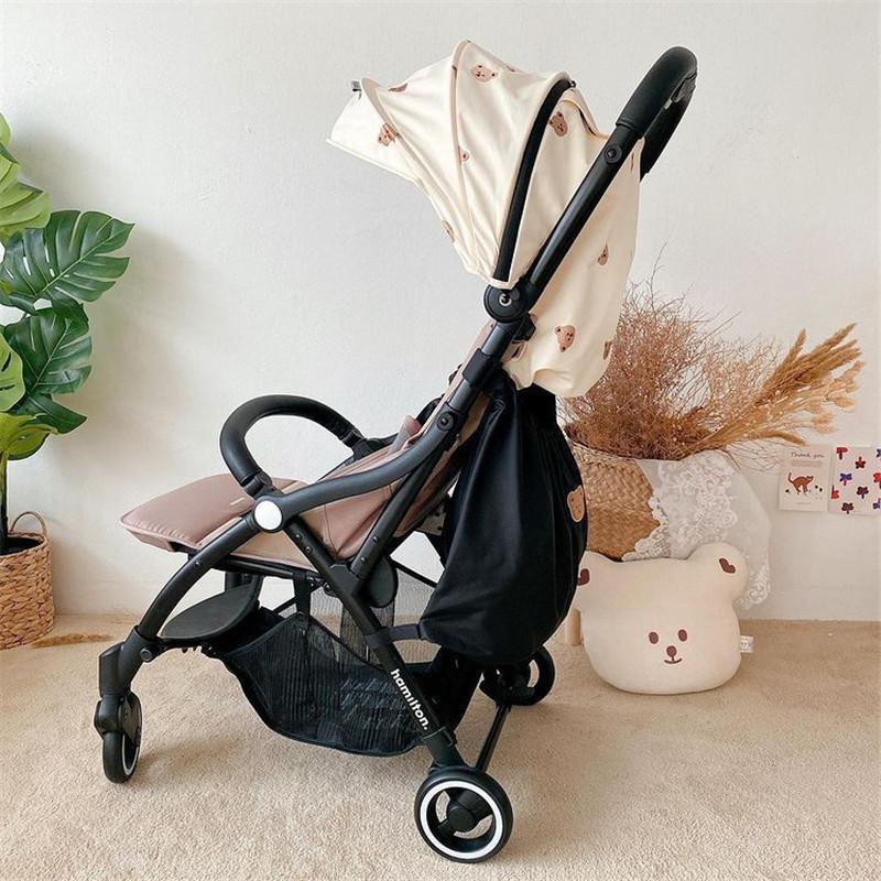 Ins Baby Stroller Detachable Storage Bag - Waterproof Accessory for Bottles, Diapers, and More