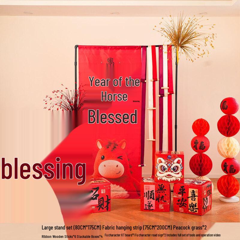 Chinese New Year Year of the Horse Fu Stand Decoration