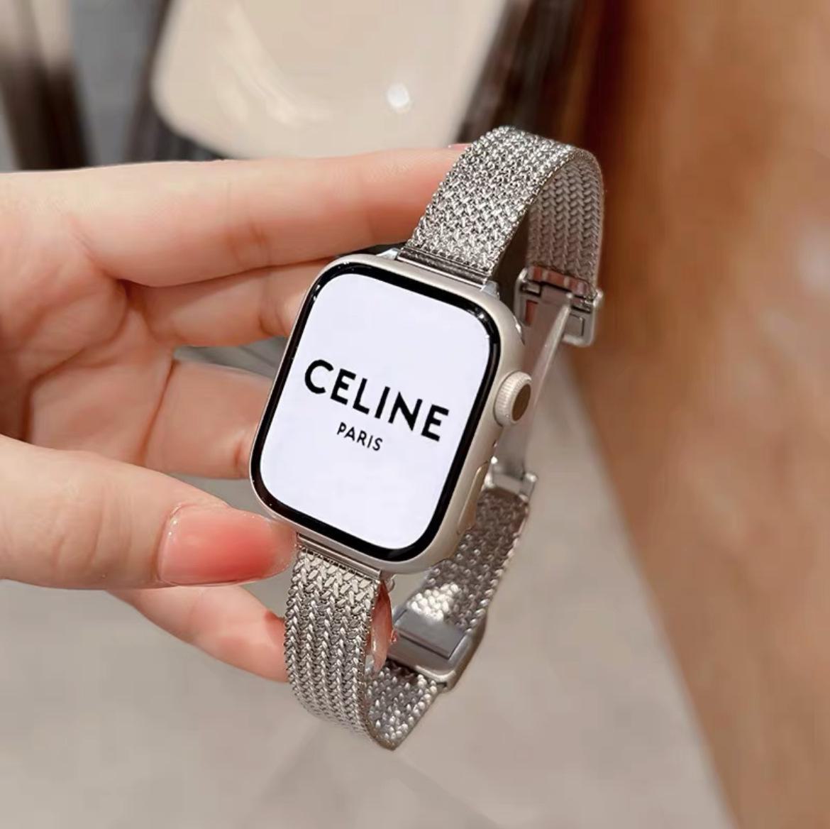 

Сумісний Apple Watch Feminine з магнітною сіткою з нержавіючої сталі Apple 1-9th generation SE [42-44-45-49mm] срібний