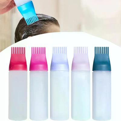 170ml Squeeze Applicator Bottle Oil Plastic Hair Dye Bottle Hair Coloring Dyeing Bottle Dry Cleaning Shampoo Bottle Hairdressing