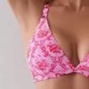 2Pcs/Set Sexy Bikini Set Floral Print Triangle String High Cut Swimsuit Adjustable