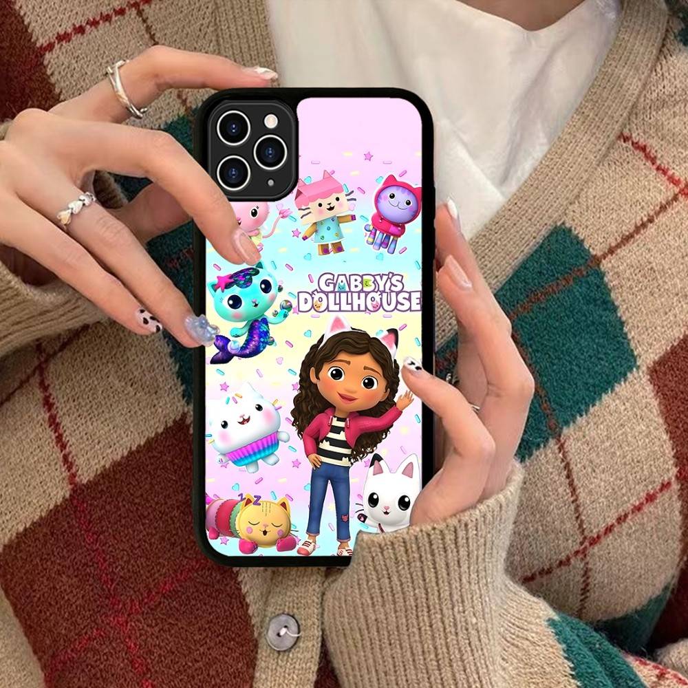 Cute G-Gabbys D-Dollhouse Phone Case For IPhone 17 16 Pro Max 11 12 13 14 15 Hard PC+TPU Bracket Back Cover