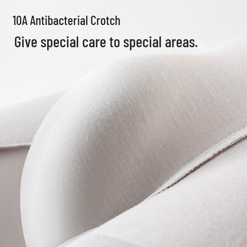 MIIOW Men's 10A Antibacterial Seamless Cotton Underwear 4-Pack