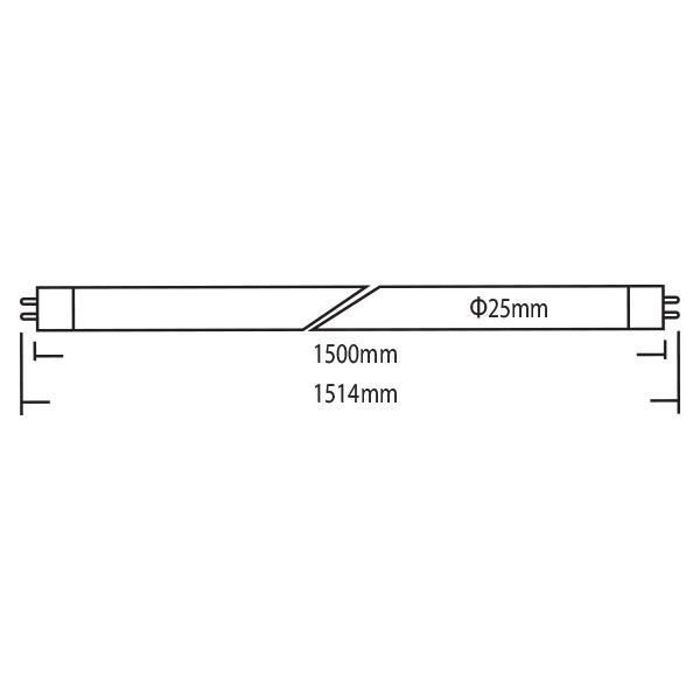 Tube LED T8 G13 24W 4500K Long 150cm