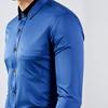 Herren Hemd Langarm Button-Down Hemdkragen mit Strasssteinen Slim Fit Formelles Hemd für Büro Business Abschlussball Party Hochzeit