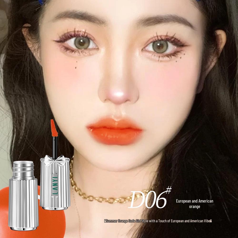 Lan Yi Matte Velvet Lip Glaze: Moisturizing, Non-Stick, Whitening. Perfect for Students & Natural Look.